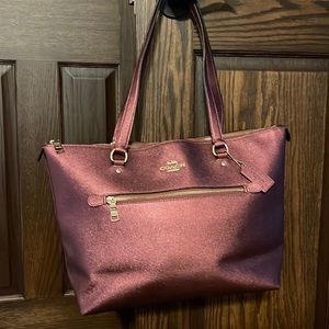 burgundy Coach purse